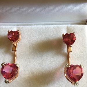 Pink Topaz Earrings